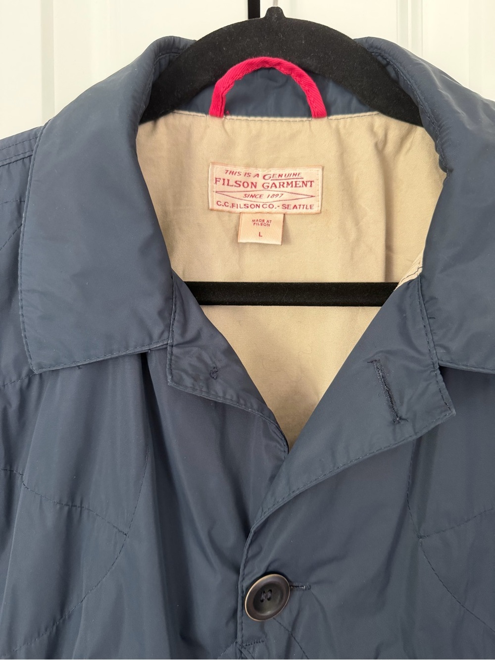 Filson Packable Elkhorn Jacket in Blue - Picture 5 of 6
